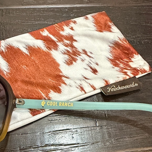 Knockaround Cool Ranch Polarized Women's Sunglasses - Brown and Gold - Picture 6 of 11